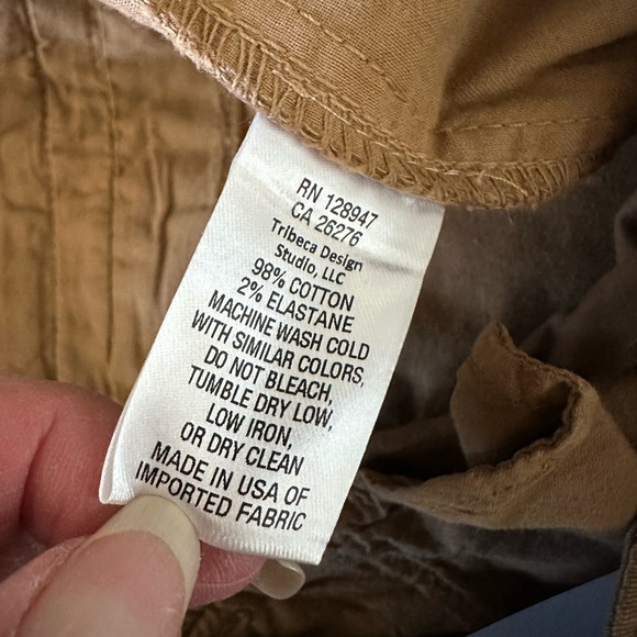 Nili Lotan Tomboy Pant Tawny tan‎ brown size 12 NWT - Picture 8 of 10